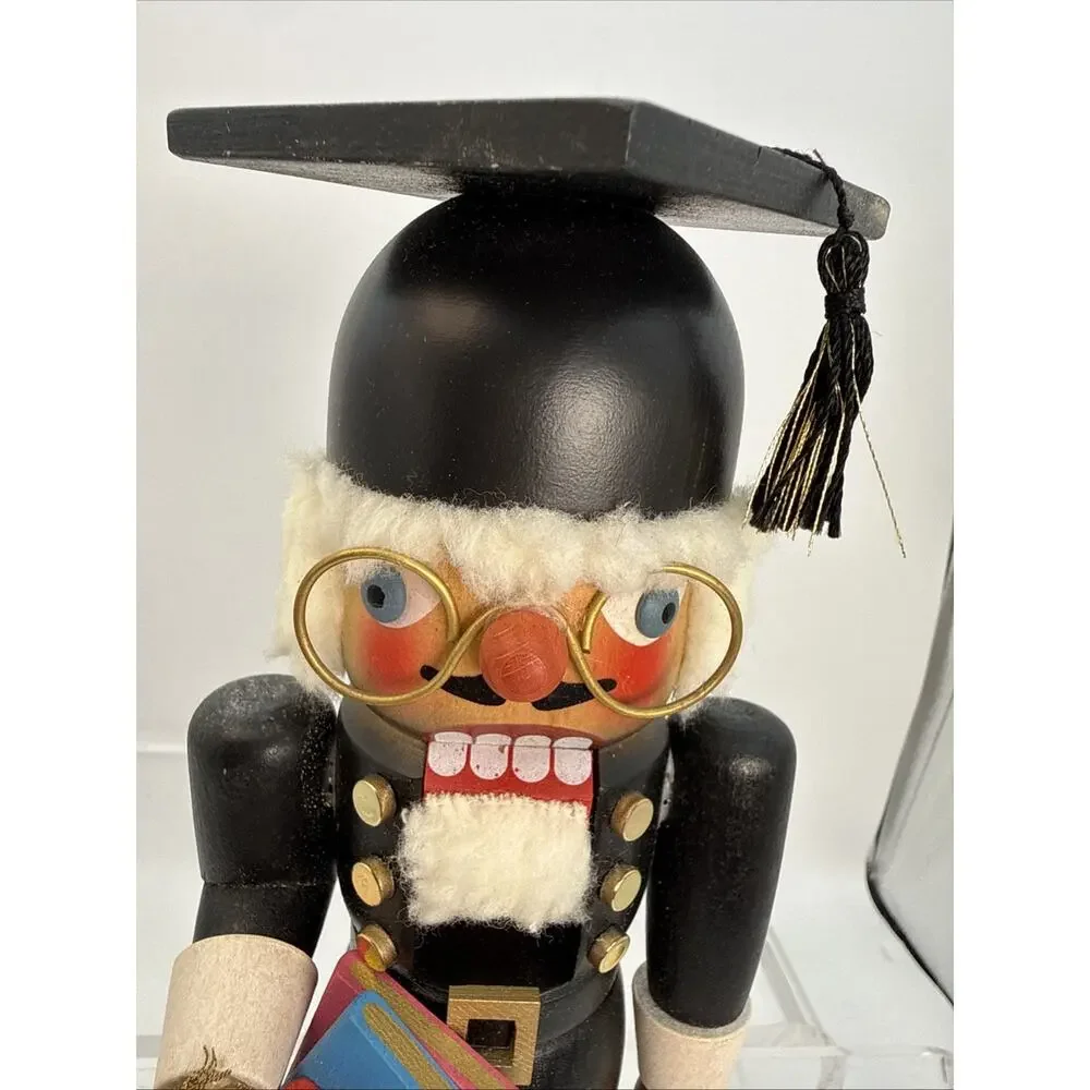 Christian Ulbricht Doctor Graduate Nutcracker Handmade Germany READ